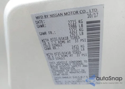 2018 Infiniti Qx60 from USA, damaged, VIN 5N1DL0MN8JC505875